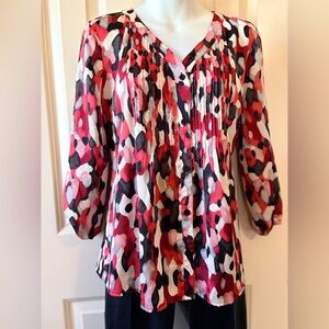 Spring into spring Multicolor Blouse, by Dana Bucman, size M
